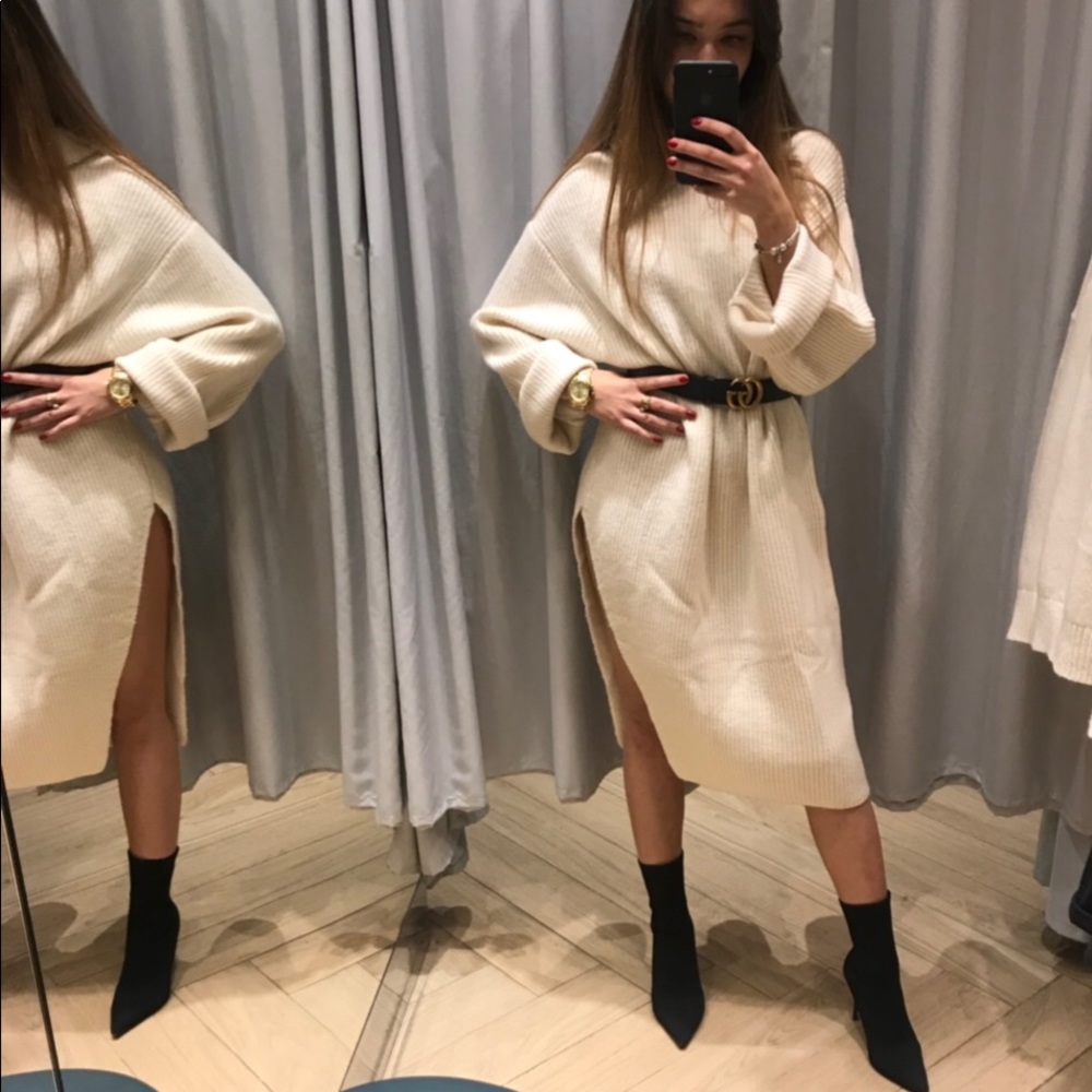 H&M, sweater white, size M